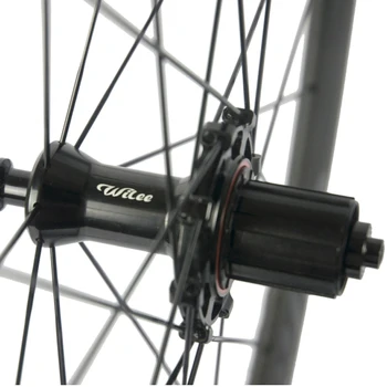WILEE 700C 38 mm 50 mm 60 mm 88 mm dybde Rørformede Clincher Carbon Hjulsæt Racing Cykel Cykel Cykel Carbon Hjul Kina Hjul
