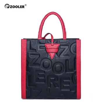 ZOOLER Rødt Håndtag Mode ægte læder Skulder tasker kvinders luksus Mærke håndtasker kvinde tote tasker designer bolsas femeninas