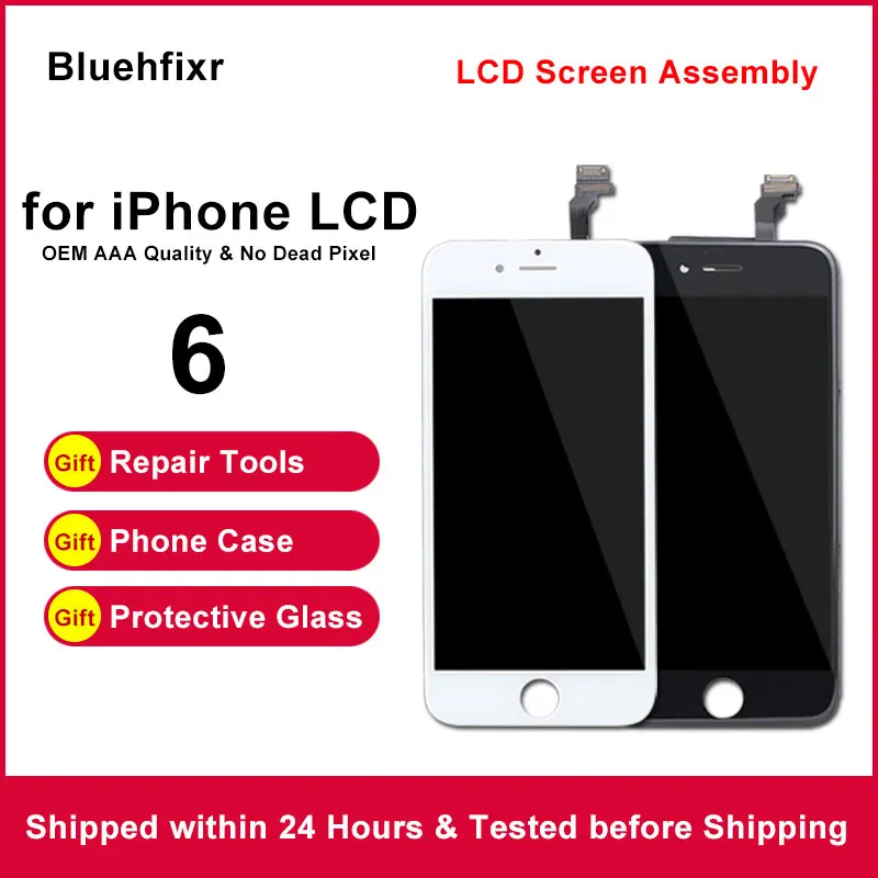 Hvid/Sort Helt Nye iPhone 6 LCD-Skærm med Touch screen Digitizer Grade AAA+++ HD Kvalitet LCD til Skærm iPhone 6 1