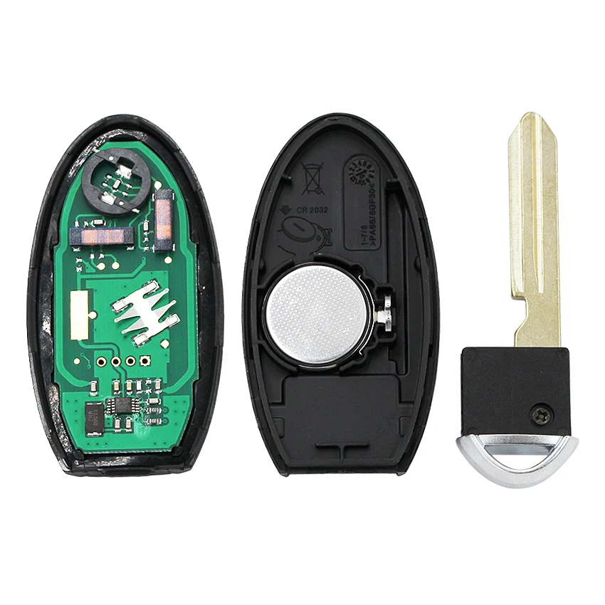 Smart fjernbetjening nøgle 4+1 knappen FSK 433MHz PCF7952LTT chip For Nissan Patrol med insert-tasten blade 5 knapper 1