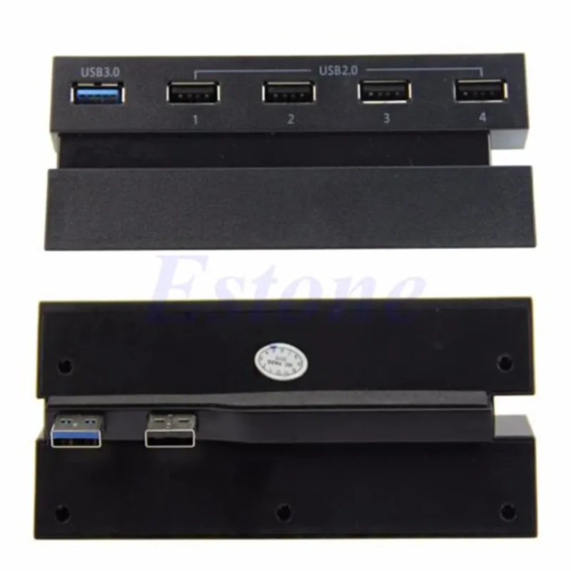 5 Ports USB 3.0 2.0-Hub Udvidelse Høj Hastighed Adapter til Sony Playstation 4 PS4 3