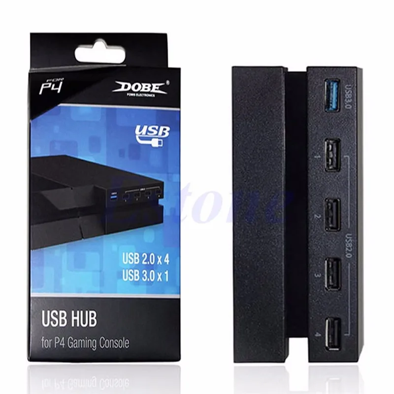 5 Ports USB 3.0 2.0-Hub Udvidelse Høj Hastighed Adapter til Sony Playstation 4 PS4 5