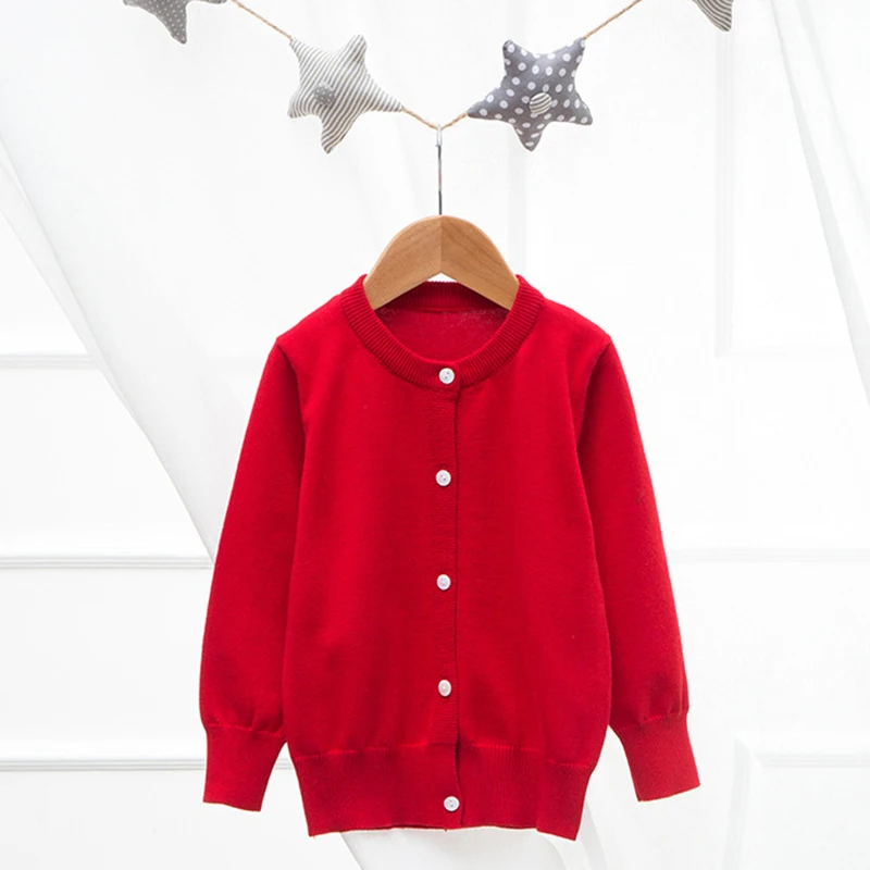 1-6Y Baby Piger Cardigan Børn Sweater Frakke Kids Baby Sweater Jakke Pige Outwear Vinter Efterår Cardigan Pels Tøj Barn 0