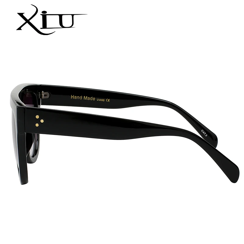 XIU Solbriller Kvinder Brand Designer Stor Flad Top Vintage Kvinde Sol briller Classic Fashion Briller Sommeren Oversize Briller UV400 1