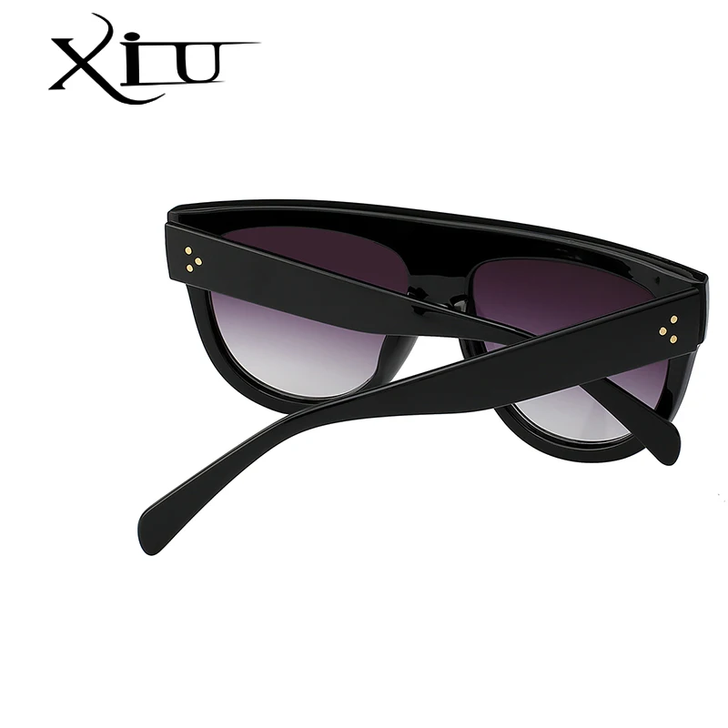 XIU Solbriller Kvinder Brand Designer Stor Flad Top Vintage Kvinde Sol briller Classic Fashion Briller Sommeren Oversize Briller UV400 4