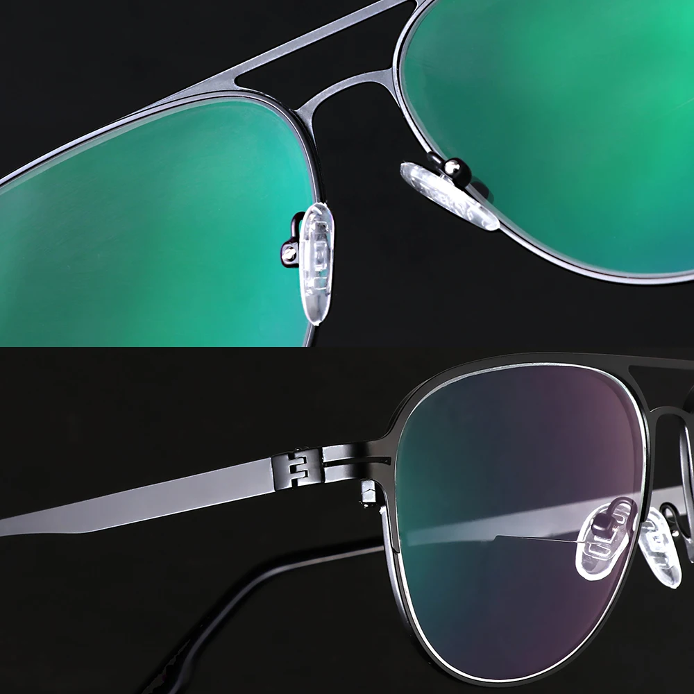 Overgangen Solbriller Fotokromisk Bifokale Briller til Læsning Mænd Optisk Langsynethed Metal Ramme Luftfart briller UV400 3