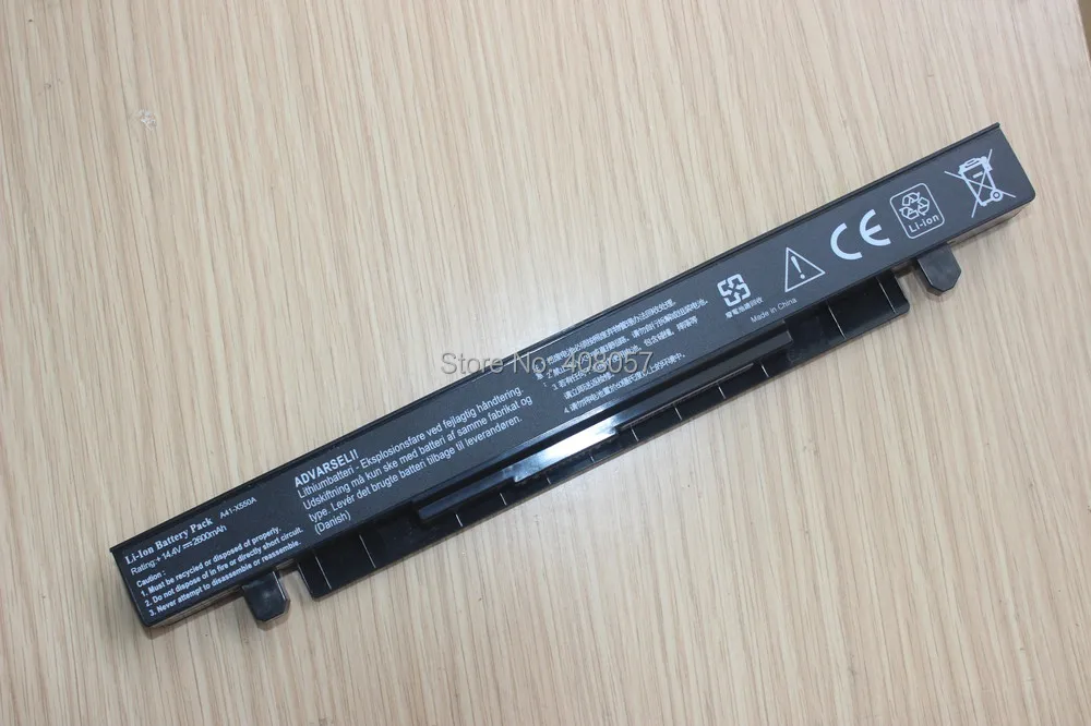 Ny Bærbar-Batteri til Asus K550L X550C Batteri A41-X550A 2600mAh 3