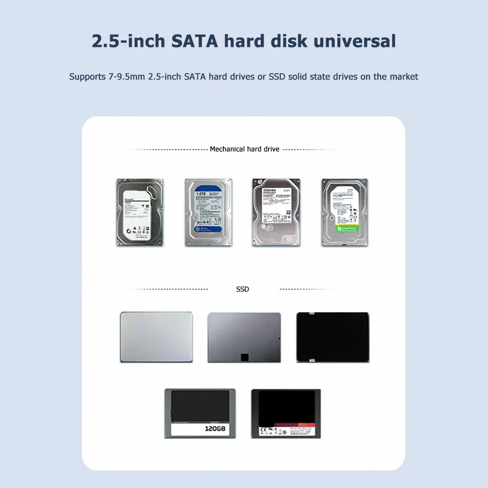 ORICO SATA til USB 3.0-Micro-B-Adapter 5 gbps Harddisk Ekstern Kabinet 2,5 