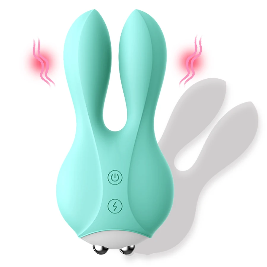 Silikone Rabbit Vibrator Dobbelt-vibrerende stok Vandtæt sexlegetøj Aktuelle Puls Klitoris Brystvorten Stimulator Body Massage 2