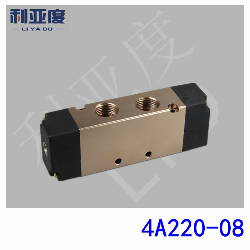 1stk 4A220-08 G1/4 To fem-vejs magnetventil pneumatisk ventil pneumatisk reguleringsventil 4A220/08 3