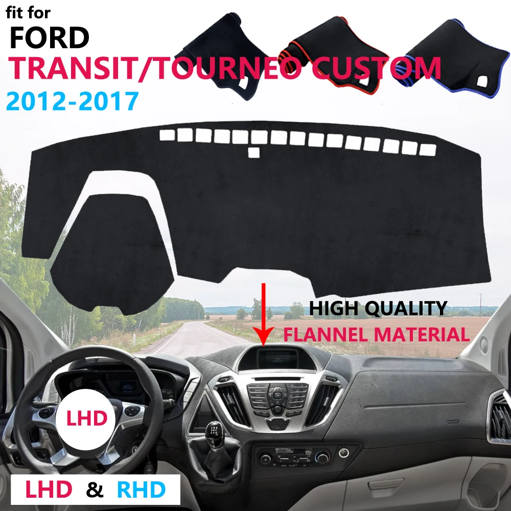 Til Ford Transit Tourneo Custom 2012~2017 Dashboard Dækker Beskyttende Tæppe Pad Anti-UV-Bil Tilbehør 2013 2016 1