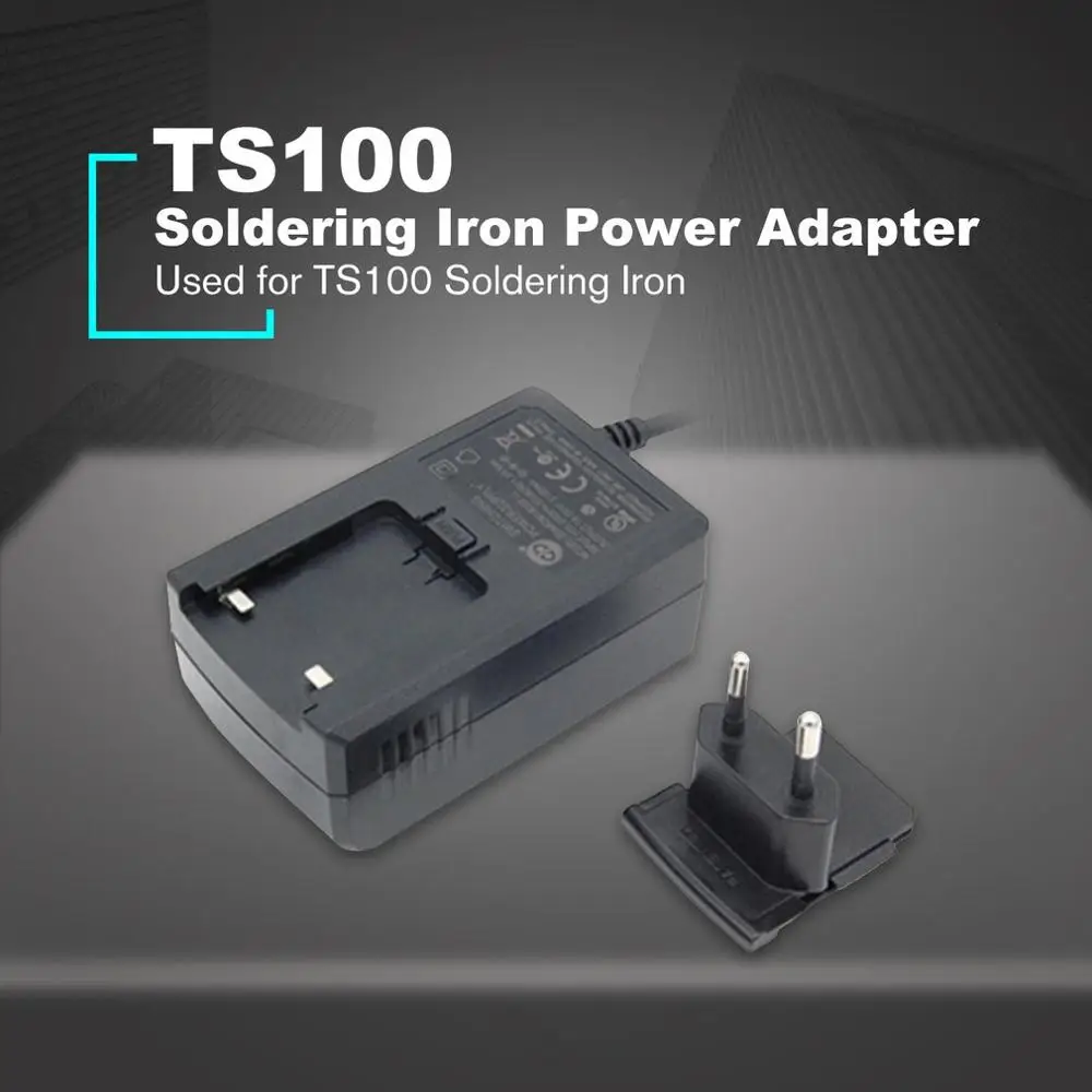 TS100 Mini Elektrisk loddekolbe Strømforsyning Adapter Oplader AC110V-240V til 19V DC 2.1 EN 40W DM5.5x2.5 Power 3