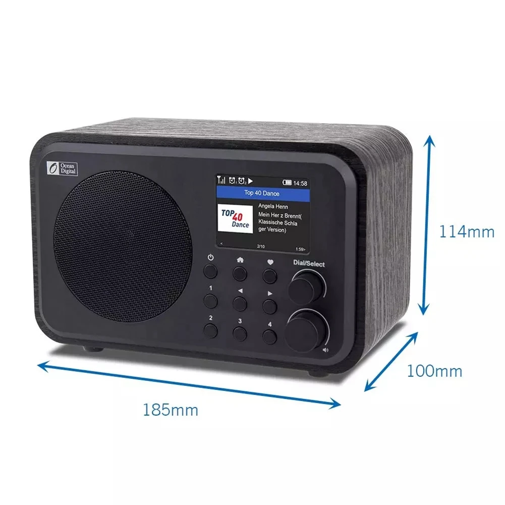 Trådløst Internet Radioer WR-336N Bærbar Digital Radio med Genopladeligt Batteri, Bluetooth-Modtager 1