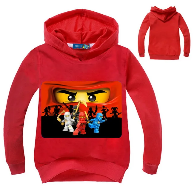 Børn Drenge Tøj Ninja Ninjagoed Hættetrøjer Piger Top T-Shirts T-Shirts Til Børn Med Lang Ærmet Hooded Coat Baby Jakke Outwear Tøj 4