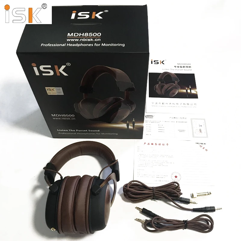 Original ISK MDH8500 Kablede Gaming Hovedtelefoner HIFI Stereo Lukket Dynamisk Professionel Studio Monitor Optagelse DJ Hovedtelefon 1