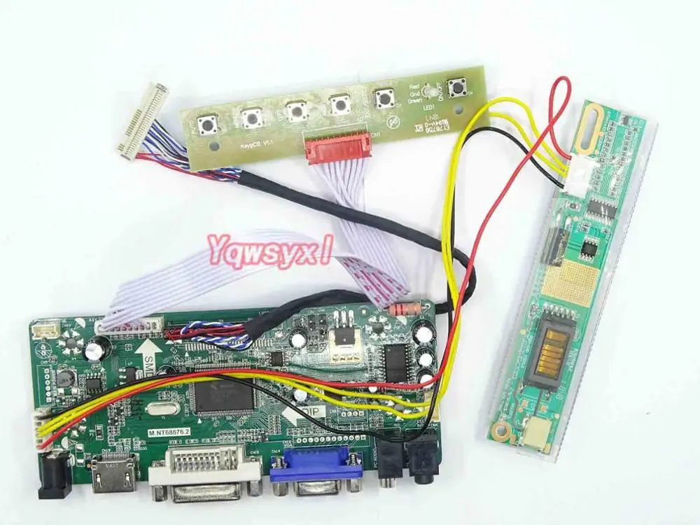 Yqwsyxl Control Board Monitor Kit for B154EW01 V5 B154EW01 V6 HDMI+DVI+VGA-LCD-LED-skærm-Controller Board-Driver 1
