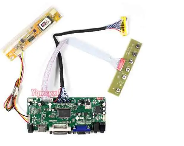 Yqwsyxl Control Board Monitor Kit for B154EW01 V5 B154EW01 V6 HDMI+DVI+VGA-LCD-LED-skærm-Controller Board-Driver 4