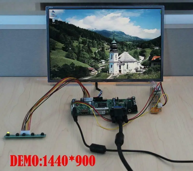 Yqwsyxl Control Board Monitor Kit for B154EW01 V5 B154EW01 V6 HDMI+DVI+VGA-LCD-LED-skærm-Controller Board-Driver 5