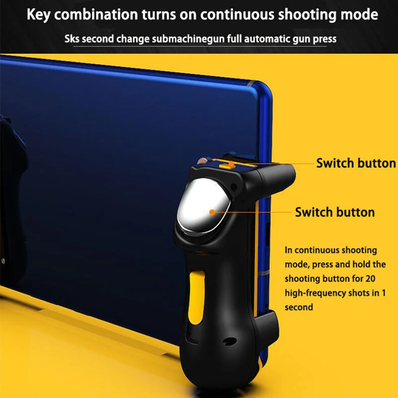 Mobile Spil Controller til Ipad PUBG Udløse Controller L1R1 med 2 Par af Gaming Finger Dækker 5