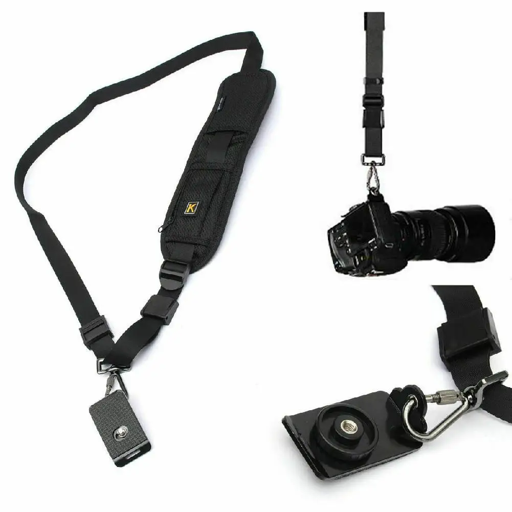 Enkelt Skulder Slynge Bælte Strop til SLR DSLR-Kameraer, Lys Vejede Justerbar Rem til Canon Nikon Sony Kamera Tilbehør 3