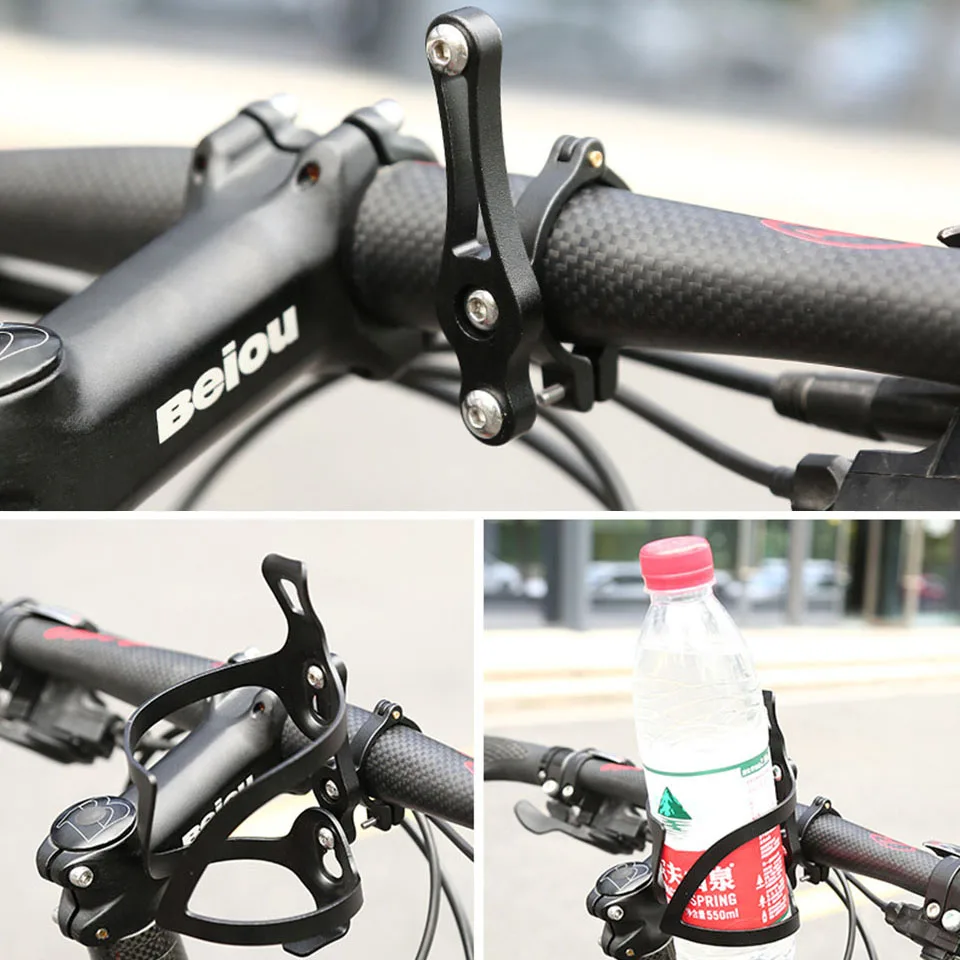 Super Let Cykel flaskeholder adapter MTB vandflaske Bur spændeenheden Cykel Flaske Holderen Styret sadelpinden 4