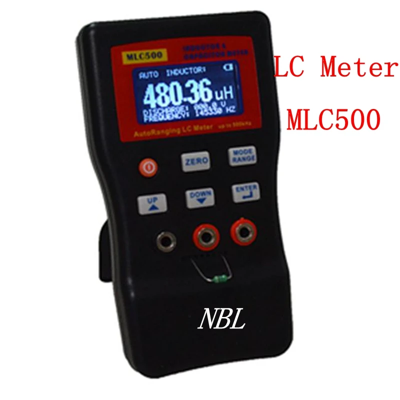MCL500 Digital LC Meter Professionelle LCD-Kapacitans Induktans Meter 500KH LC RC Svingning Induktans Multimeter 0.01 pF 100mF 2