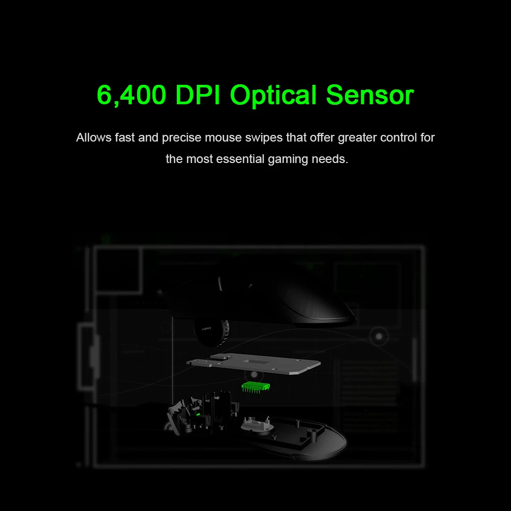 Razer DeathAdder Afgørende Kablede Gaming Mus 6400DPI Ergonomisk Professional-Grade Optiske Sensor Mus Til Bærbare PC Gamer 5