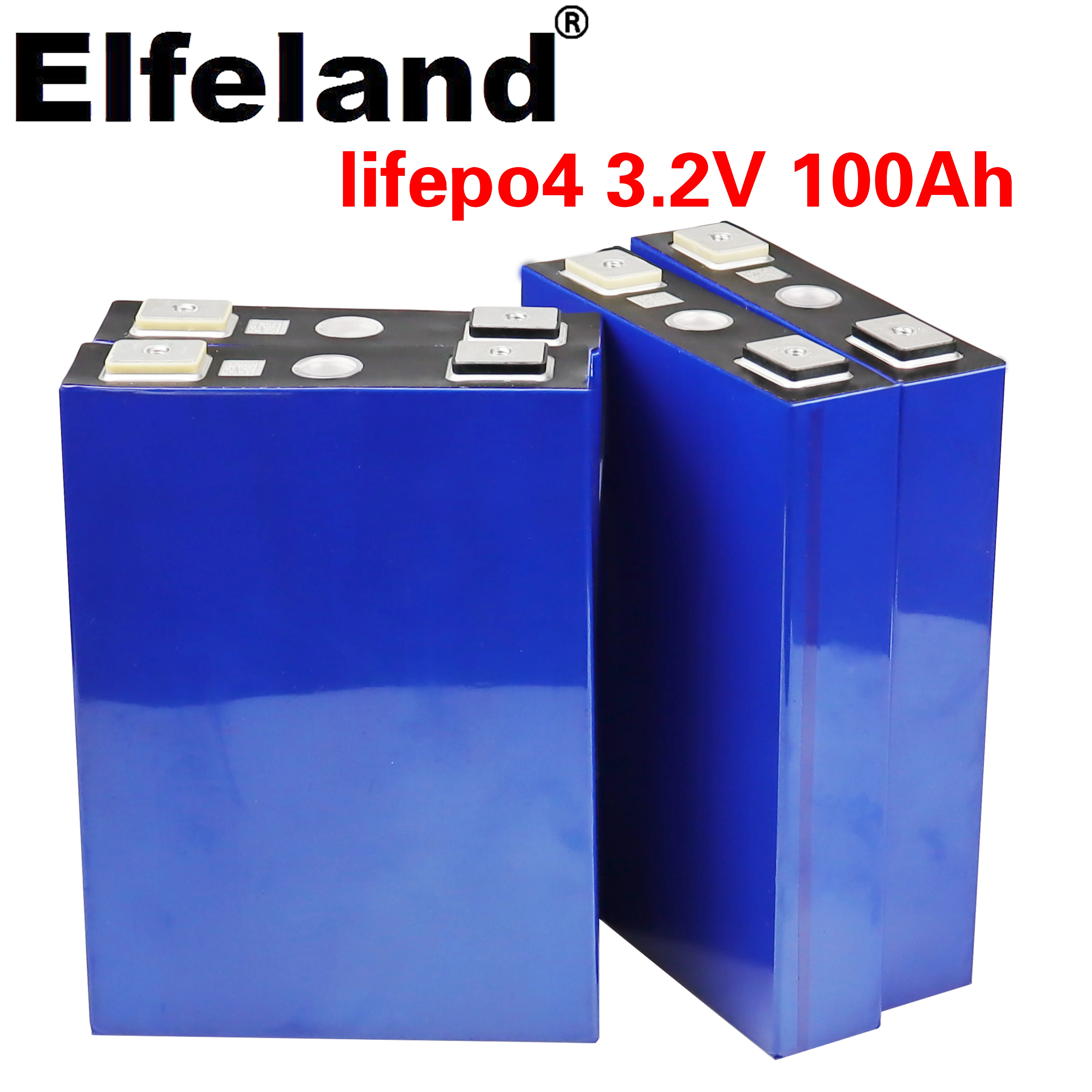 Elfeland nye 2020 3.2 v 100Ah LifePo4 batteri lithium 12V 24V solar Inverter elektrisk køretøj golf bil 5