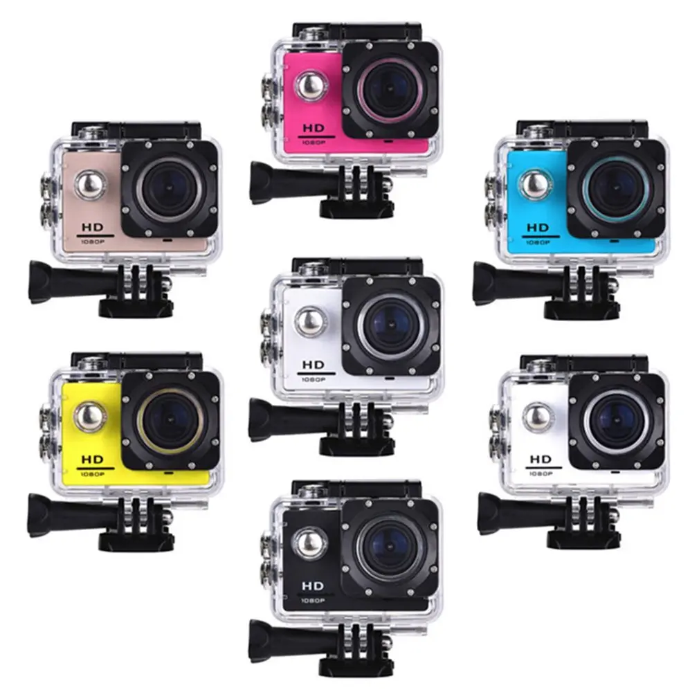 Udendørs Mini Sport Action Kamera Ultra 30M 1080P Undersøiske Vandtæt Hjelm Optagelse af Video Kameraer Sport Cam 0