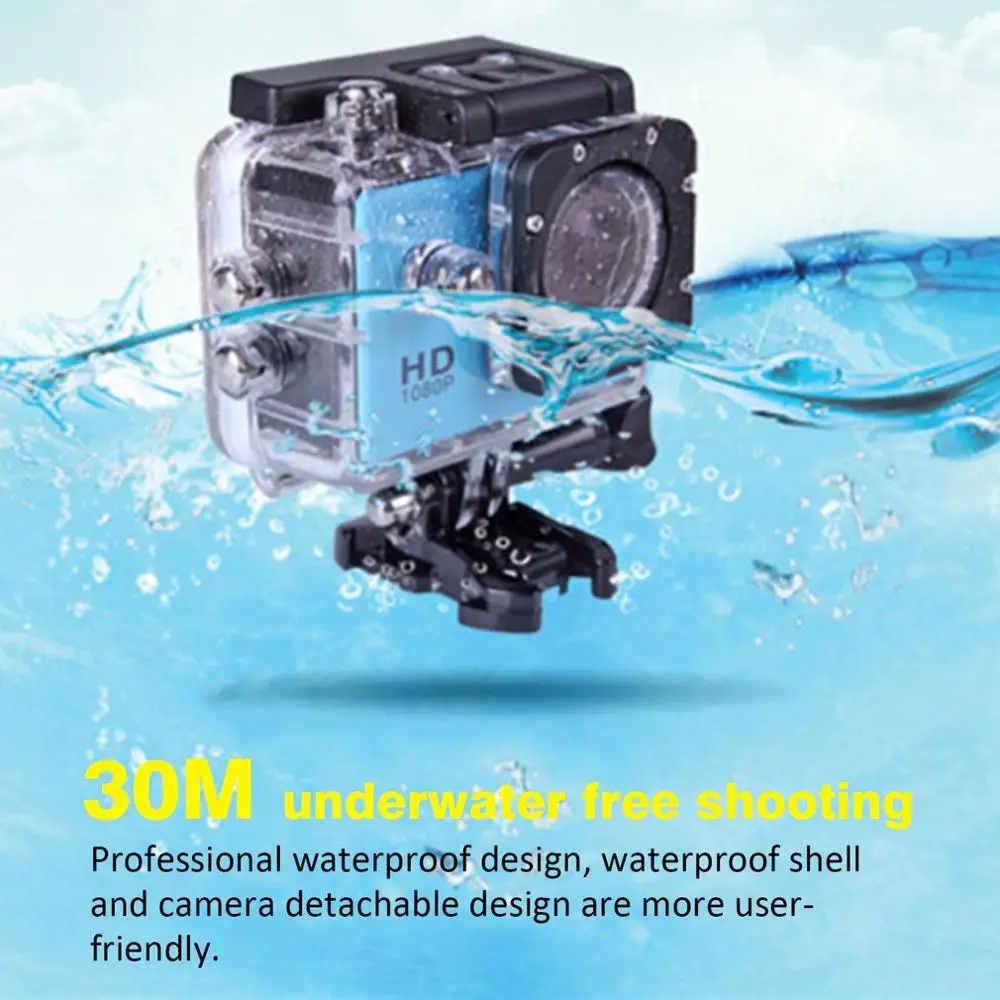 Udendørs Mini Sport Action Kamera Ultra 30M 1080P Undersøiske Vandtæt Hjelm Optagelse af Video Kameraer Sport Cam 4
