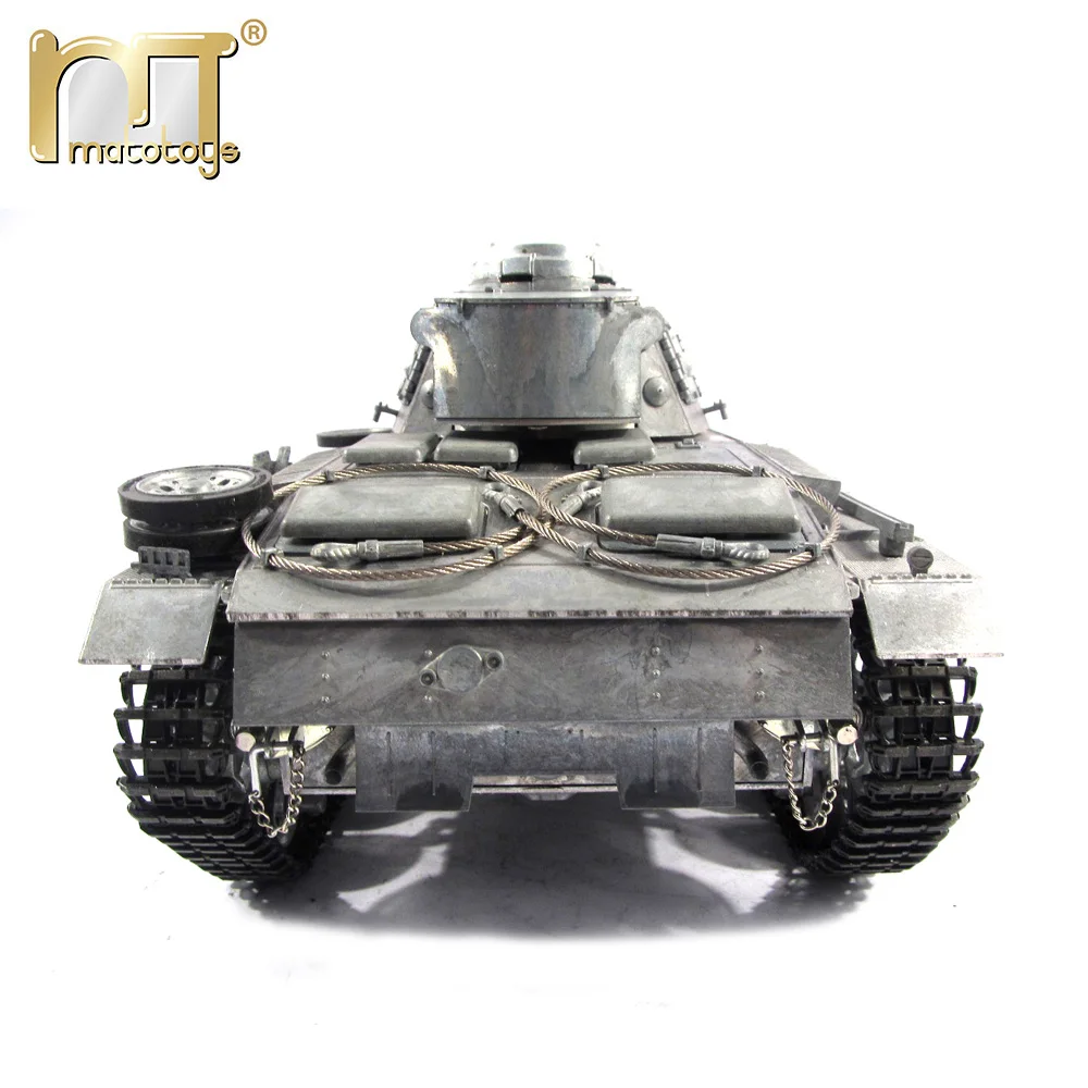 MATO 1 16 Udfylde alle Metal Tank tyske Panzer III 2,4 G Mato Legetøj RC Tank model airsoft rekyl tønde RTR udgave militære 2