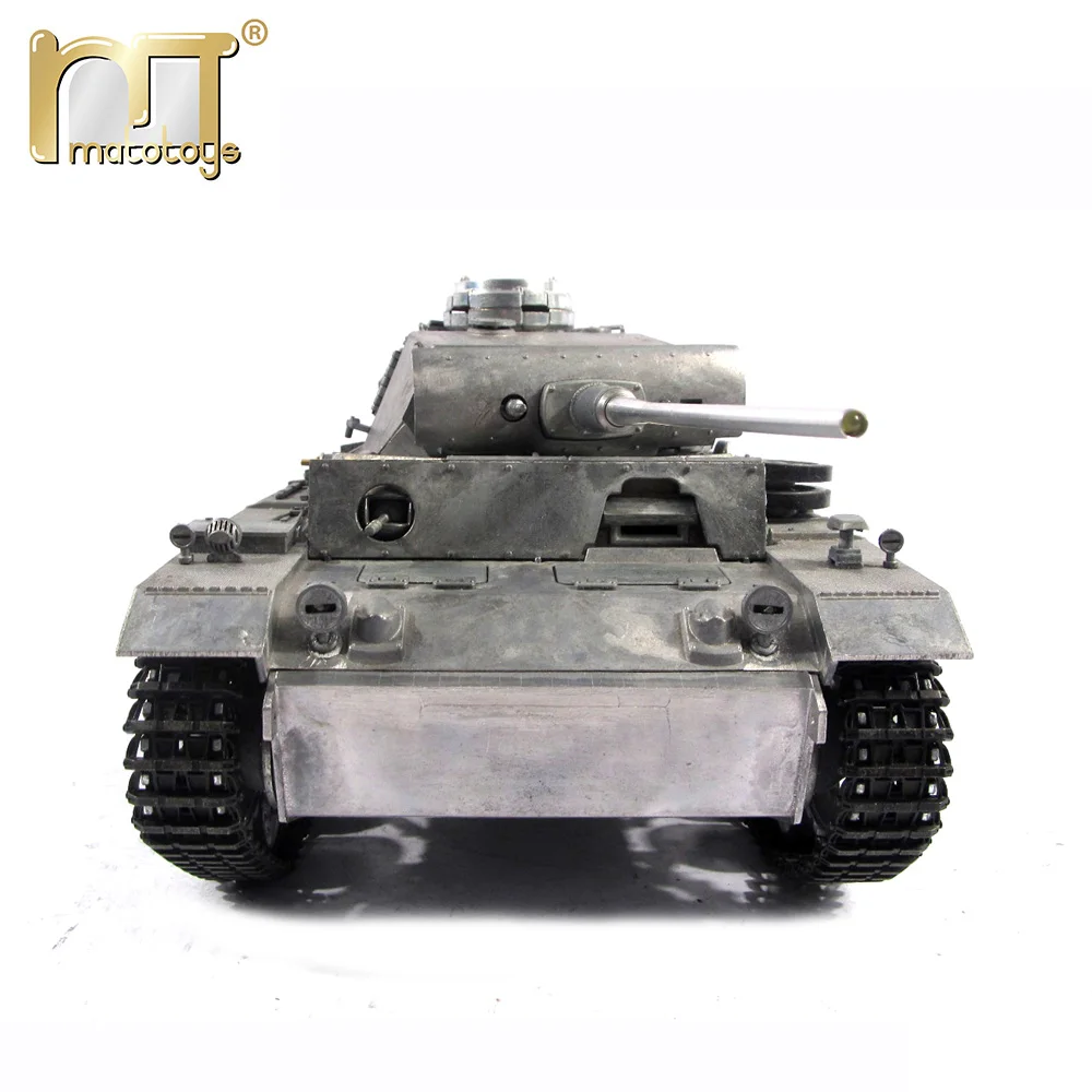 MATO 1 16 Udfylde alle Metal Tank tyske Panzer III 2,4 G Mato Legetøj RC Tank model airsoft rekyl tønde RTR udgave militære 4