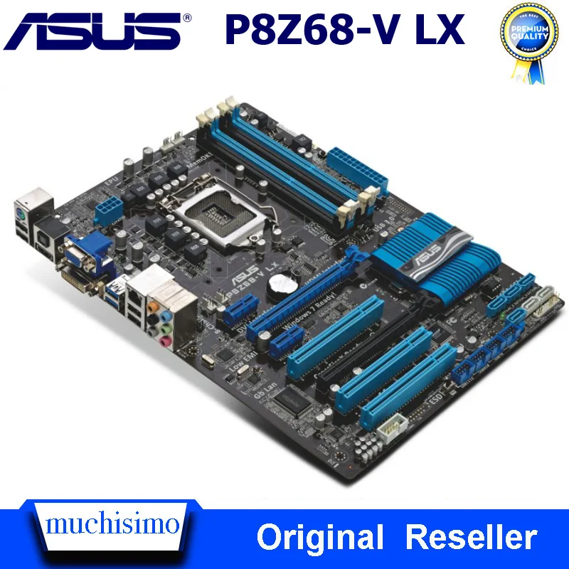 ASUS P8Z68-V LX LGA 1155 DDR3 Oprindelige Desktop Bundkort 32GB DDR3 PCI-E 2.0 USB3.0 P8Z68-V LX LGA 1155 Bundkort, der Anvendes 4