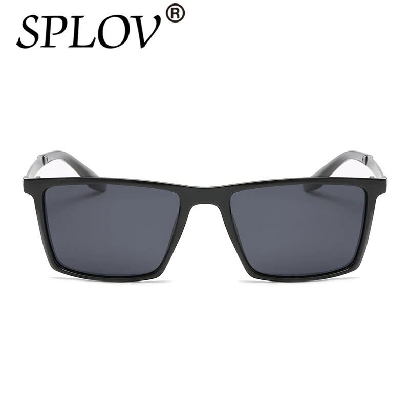 SPLOV Mode oversize Polariserede solbriller Luksus square solbriller mænd brand designer metal Unisex kvinder spejl kendte 2