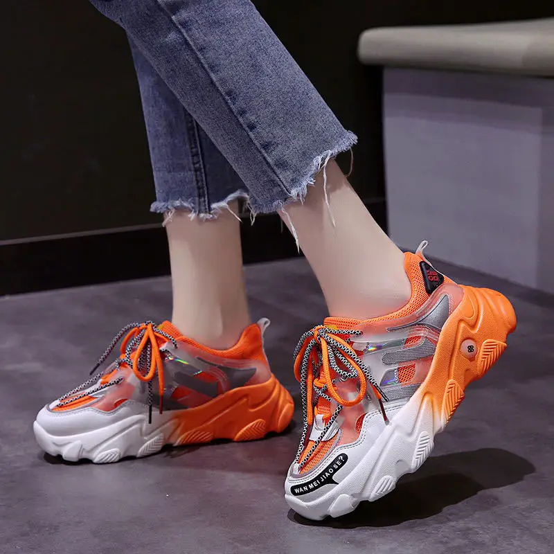 2020 Kvinders Efteråret løbesko Sneakers Sko Kvinder Sports-Platform Åndbar Blandede Farver Walking Sko Mujer Zapatillas 2