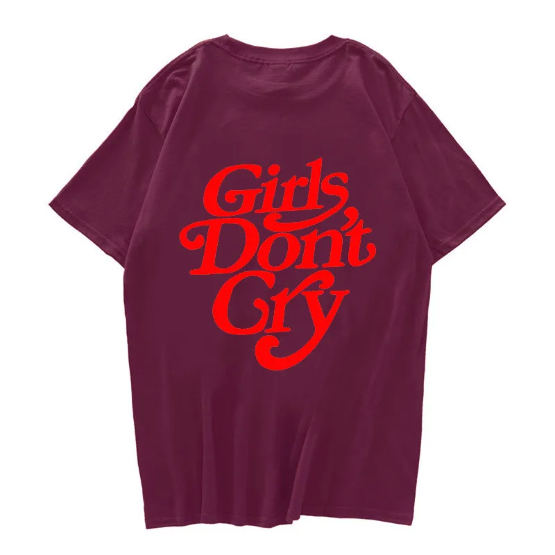 2020 nye Girls Don ' t Cry Print Mænd og Kvinder Hip Hop T-Shirt med O-Hals, Korte Ærmer Løs Casual t-shirts Harajuku Sommer T-Shirt 3