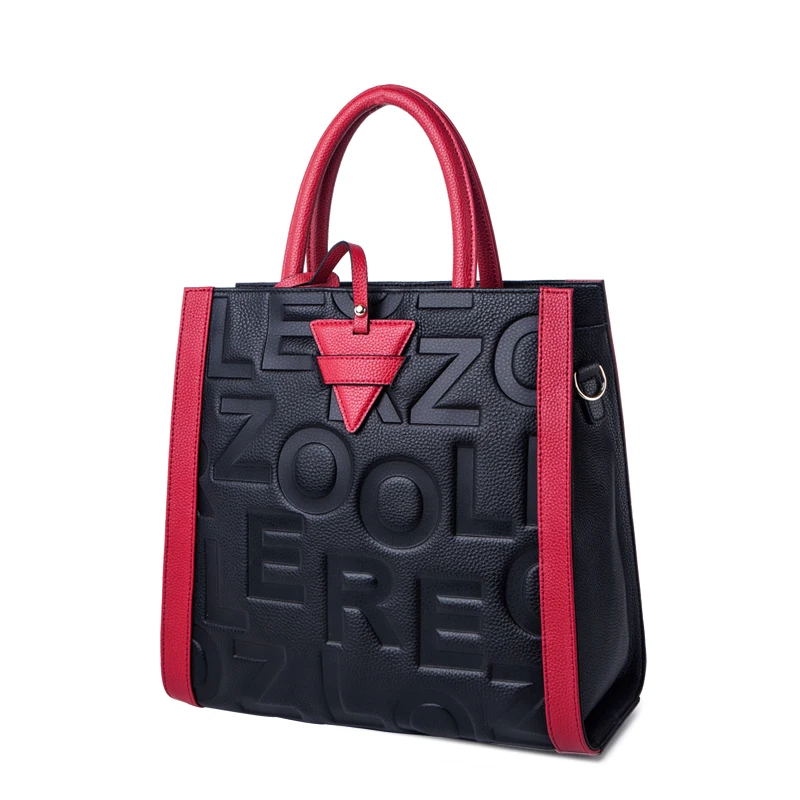 ZOOLER Rødt Håndtag Mode ægte læder Skulder tasker kvinders luksus Mærke håndtasker kvinde tote tasker designer bolsas femeninas 5
