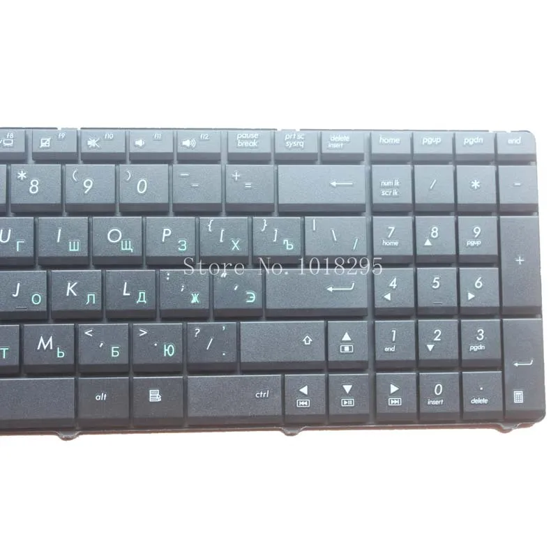 Russisk Laptop Tastatur TIL ASUS N70 N70S N73 N73J N73JF N73JG N73JN N73JQ N73SM N73SV N51T N53SV N51V N53JQ N53S N53NB RU Sort 0