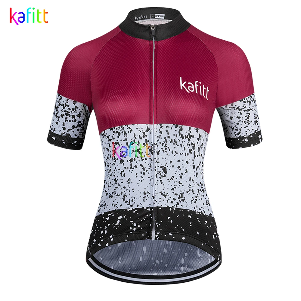 2021 Kafit Kvinder kortærmet Trøje Cykel Tøj Ropa Ciclismo Road Cykel Shirt Quick-Tørring Uniform Åndbar Sommer 1