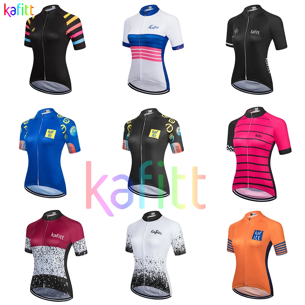 2021 Kafit Kvinder kortærmet Trøje Cykel Tøj Ropa Ciclismo Road Cykel Shirt Quick-Tørring Uniform Åndbar Sommer 5