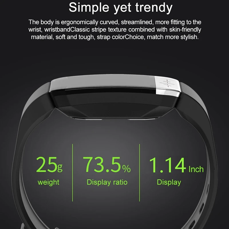 T1S Smart Armbånd Opladning til Fitness Bracel Real-Time kropstemperatur Overvåge Armbånd IP67 Vandtæt Mænd Fitness Ure 1
