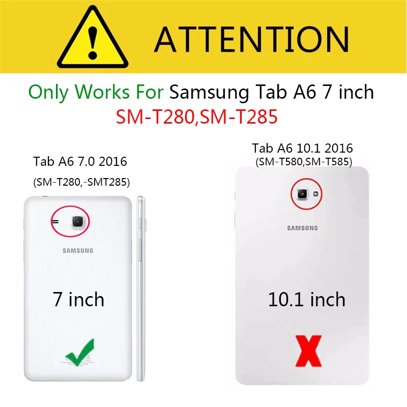 Nye Tablet taske Til Samsung Galaxy Tab En a6 7.0
