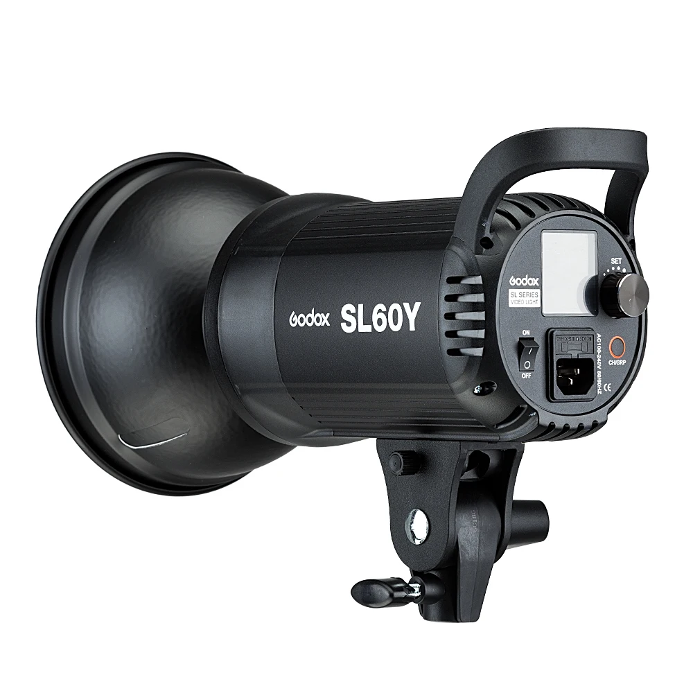 Godox SL-60Y CRI 95+ LED Video Lys SL60Y Gul 3300K Version 60WS Bowens Mount + Remote Controller + Reflektor 0