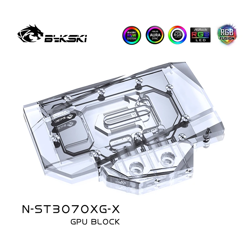 Bykski GPU Vand Blokere For ZOTAC Geforce RTX 3070 X GAMING OC 8G/Twin Kant ,Med bagplade Watercooler ,N-ST3070XG-X 2