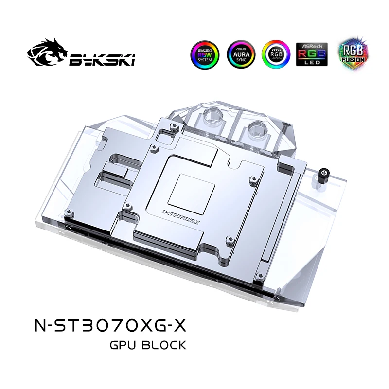 Bykski GPU Vand Blokere For ZOTAC Geforce RTX 3070 X GAMING OC 8G/Twin Kant ,Med bagplade Watercooler ,N-ST3070XG-X 4