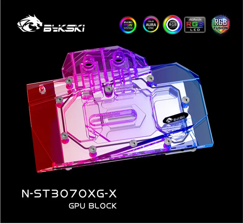 Bykski GPU Vand Blokere For ZOTAC Geforce RTX 3070 X GAMING OC 8G/Twin Kant ,Med bagplade Watercooler ,N-ST3070XG-X 5