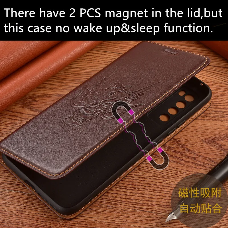 Ægte læder magnetic telefonen tilfælde kortholderen lomme dækning for Motorola Moto G9 Plus/Moto G9 Play/Moto G9 hylster dække stå 5