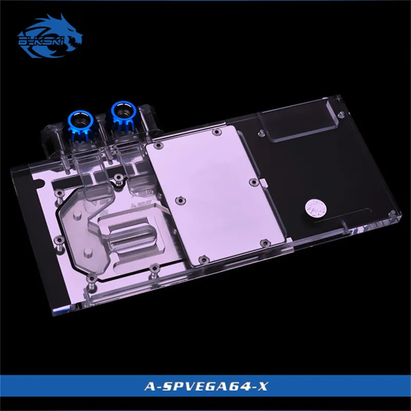 Bykski A-SPVEGA64-X Fuld Dækning GPU Vand Blok Til VGA-Sapphire RX Vega 64 8G HBM2 Grafikkort Watercooling kølepladen 3