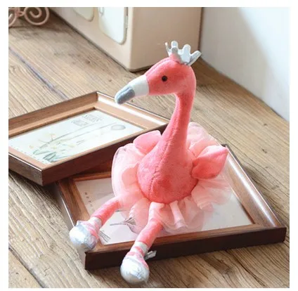 Søde Svane & flamingo Plys Legetøj med krone bløde suffed plys dyr, legetøj til børn chrismas fødselsdag gave 3