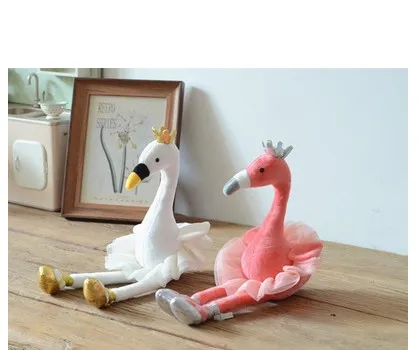 Søde Svane & flamingo Plys Legetøj med krone bløde suffed plys dyr, legetøj til børn chrismas fødselsdag gave 5